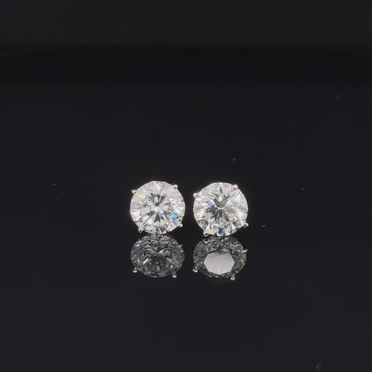 2ct+ Lab Grown Diamond Earrings